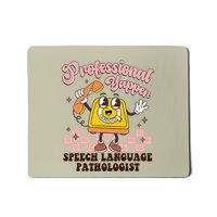 Retro Professional Yapper Speech Language Pathologist Slp Mousepad