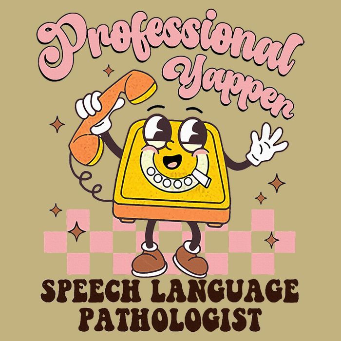 Retro Professional Yapper Speech Language Pathologist Slp Mousepad