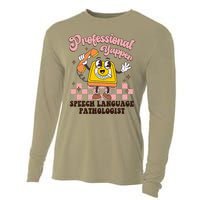 Retro Professional Yapper Speech Language Pathologist Slp Cooling Performance Long Sleeve Crew