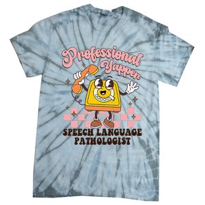 Retro Professional Yapper Speech Language Pathologist Slp Tie-Dye T-Shirt