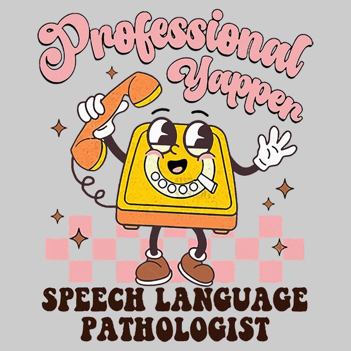 Retro Professional Yapper Speech Language Pathologist Slp Tie-Dye T-Shirt