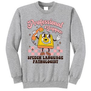 Retro Professional Yapper Speech Language Pathologist Slp Sweatshirt