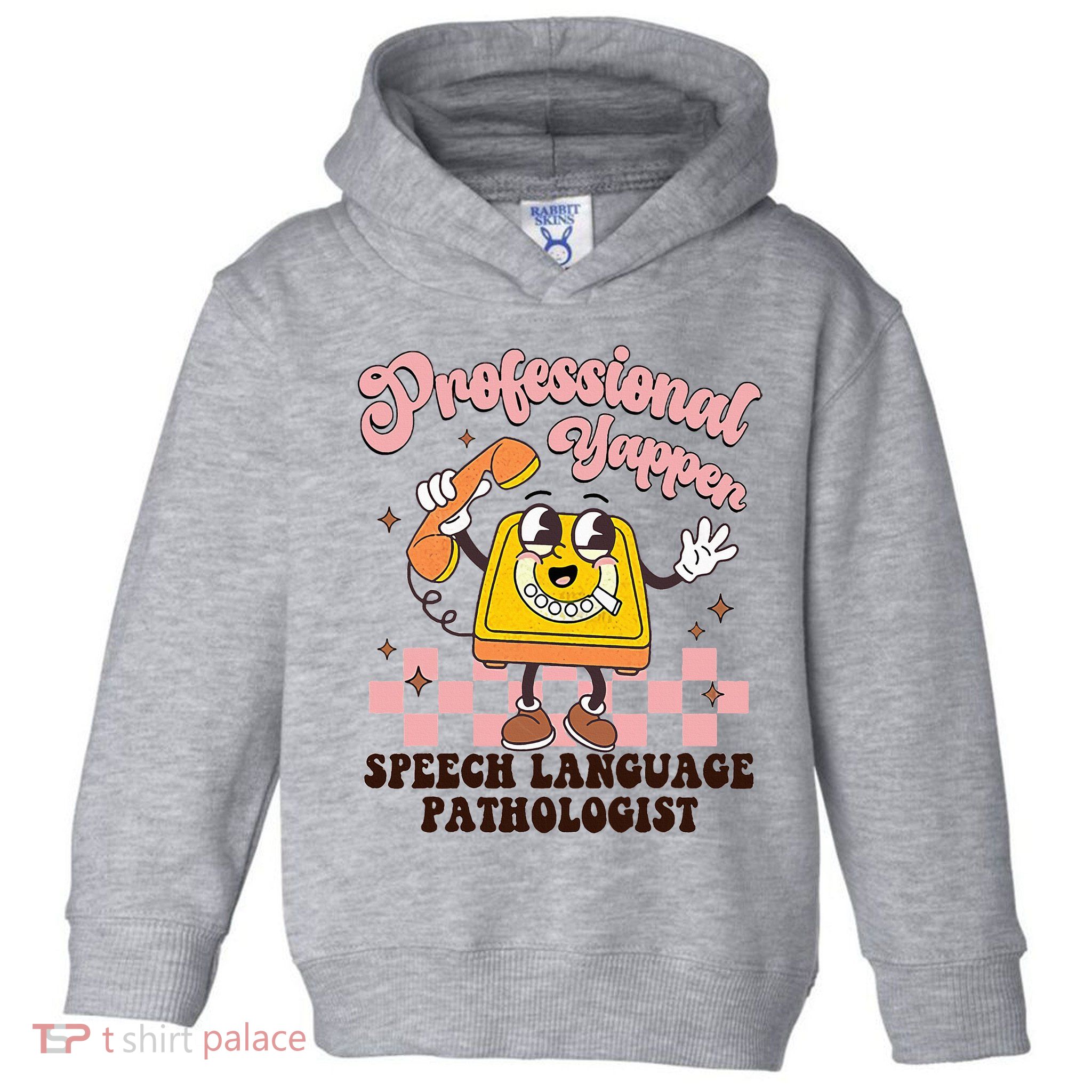 Retro Professional Yapper Speech Language Pathologist Slp Toddler Hoodie