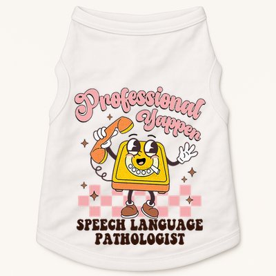 Retro Professional Yapper Speech Language Pathologist Slp Doggie Tank