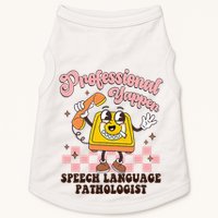 Retro Professional Yapper Speech Language Pathologist Slp Doggie Tank