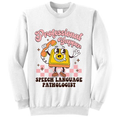 Retro Professional Yapper Speech Language Pathologist Slp Sweatshirt