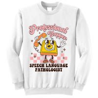 Retro Professional Yapper Speech Language Pathologist Slp Sweatshirt