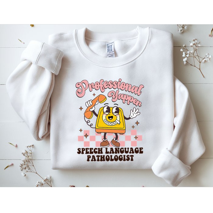 Retro Professional Yapper Speech Language Pathologist Slp Sweatshirt