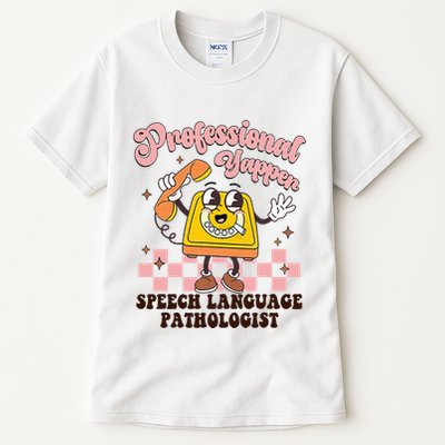 Retro Professional Yapper Speech Language Pathologist Slp Tall T-Shirt