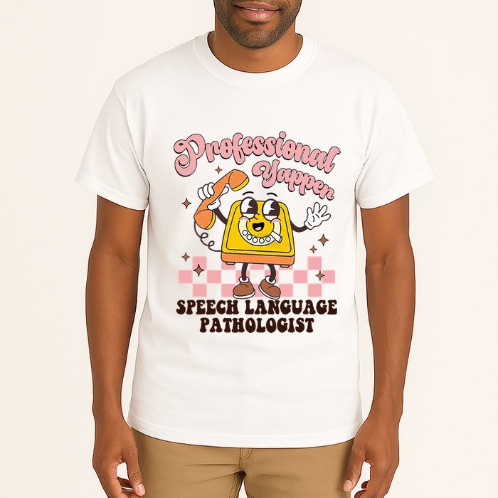 Retro Professional Yapper Speech Language Pathologist Slp Tall T-Shirt
