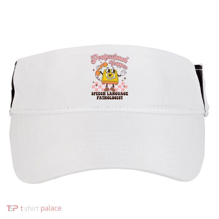 Retro Professional Yapper Speech Language Pathologist Slp Adult Drive Performance Visor