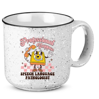 Retro Professional Yapper Speech Language Pathologist Slp 15oz Campfire Ceramic Mug
