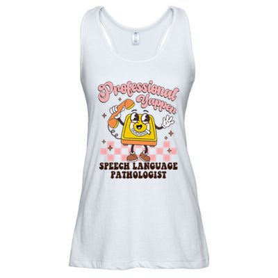 Retro Professional Yapper Speech Language Pathologist Slp Ladies Essential Flowy Tank