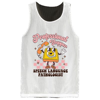Retro Professional Yapper Speech Language Pathologist Slp Mesh Reversible Basketball Jersey Tank