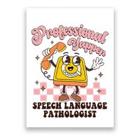Retro Professional Yapper Speech Language Pathologist Slp Poster