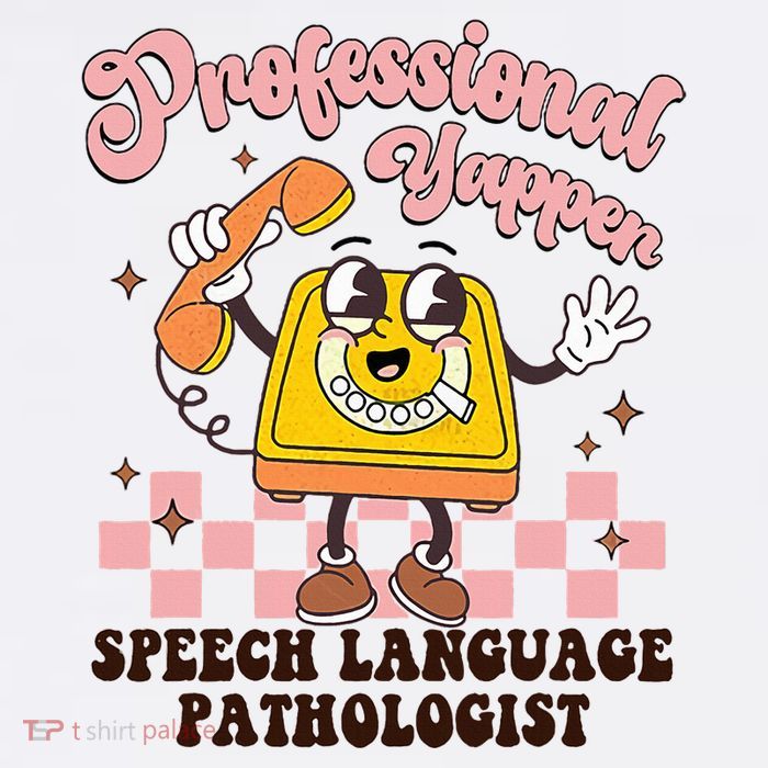 Retro Professional Yapper Speech Language Pathologist Slp Premium T-Shirt