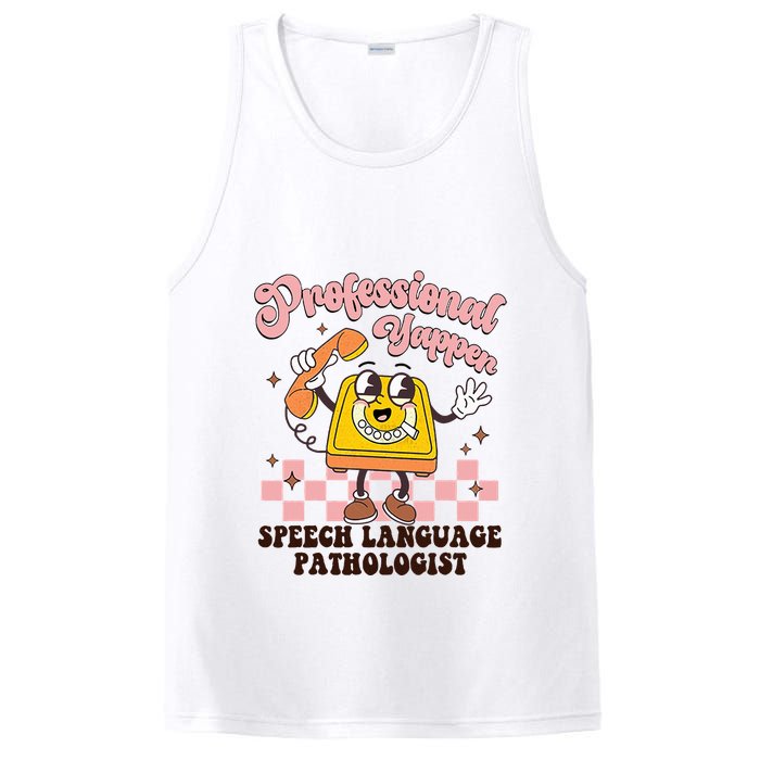 Retro Professional Yapper Speech Language Pathologist Slp PosiCharge Competitor Tank