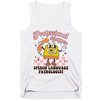 Retro Professional Yapper Speech Language Pathologist Slp Tank Top