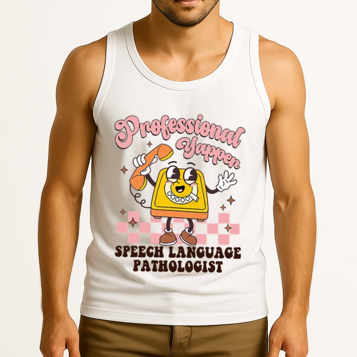 Retro Professional Yapper Speech Language Pathologist Slp Tank Top