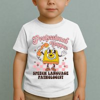 Retro Professional Yapper Speech Language Pathologist Slp Toddler T-Shirt