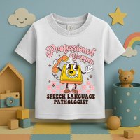 Retro Professional Yapper Speech Language Pathologist Slp Toddler T-Shirt