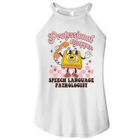 Retro Professional Yapper Speech Language Pathologist Slp Women's Perfect Tri Rocker Tank