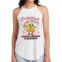 Retro Professional Yapper Speech Language Pathologist Slp Women's Perfect Tri Rocker Tank