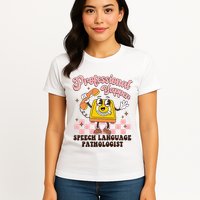 Retro Professional Yapper Speech Language Pathologist Slp Womens T-Shirt