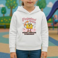 Retro Professional Yapper Speech Language Pathologist Slp Kids Hoodie
