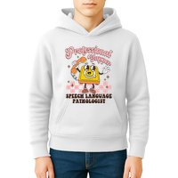 Retro Professional Yapper Speech Language Pathologist Slp Kids Hoodie