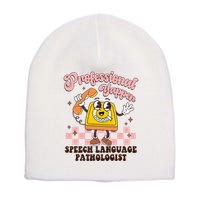 Retro Professional Yapper Speech Language Pathologist Slp Short Acrylic Beanie