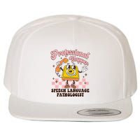 Retro Professional Yapper Speech Language Pathologist Slp Wool Snapback Cap