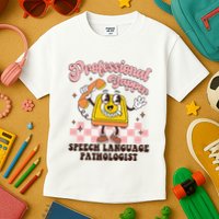 Retro Professional Yapper Speech Language Pathologist Slp Kids T-Shirt