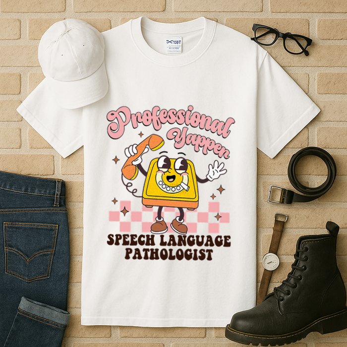 Retro Professional Yapper Speech Language Tall T-Shirt