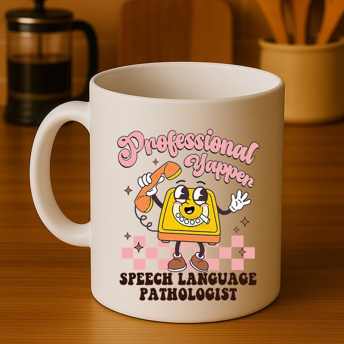 Retro Professional Yapper Speech Language Coffee Mug