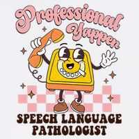 Retro Professional Yapper Speech Language Flat Bill Trucker Hat