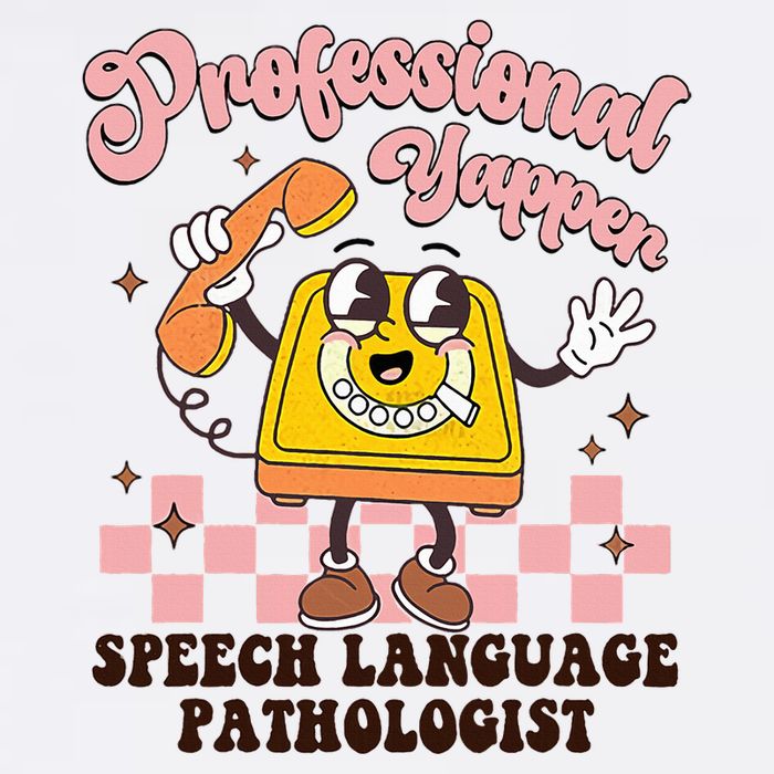 Retro Professional Yapper Speech Language Flat Bill Trucker Hat