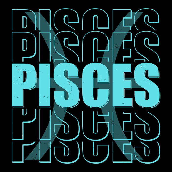 Retro Pisces Zodiac Symbol Backpack