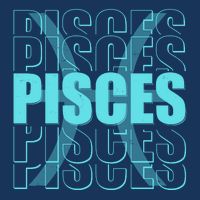 Retro Pisces Zodiac Symbol Cooling Performance Crew T-Shirt
