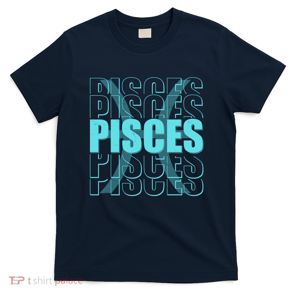 Retro Pisces Zodiac Symbol T-Shirt
