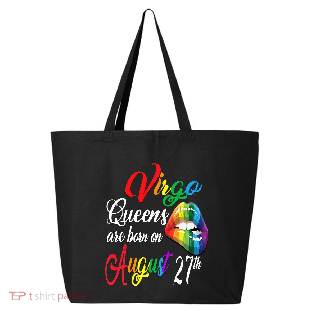 Rainbow Queens Are Born On August 27th Virgo Birthday Gift 25L Jumbo Tote