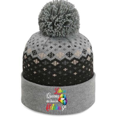 Rainbow Queens Are Born On October 9th Libra Birthday Gift The Baniff Cuffed Pom Beanie