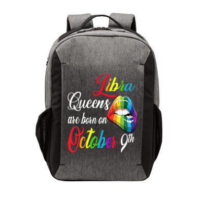 Rainbow Queens Are Born On October 9th Libra Birthday Gift Vector Backpack