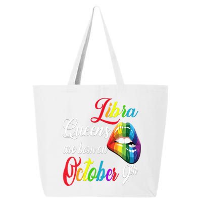 Rainbow Queens Are Born On October 9th Libra Birthday Gift 25L Jumbo Tote