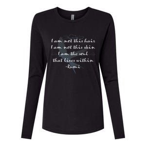 Rumi Quote Beautiful With Flying Bird Womens Cotton Relaxed Long Sleeve T-Shirt