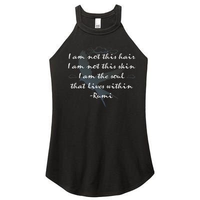 Rumi Quote Beautiful With Flying Bird Women’s Perfect Tri Rocker Tank