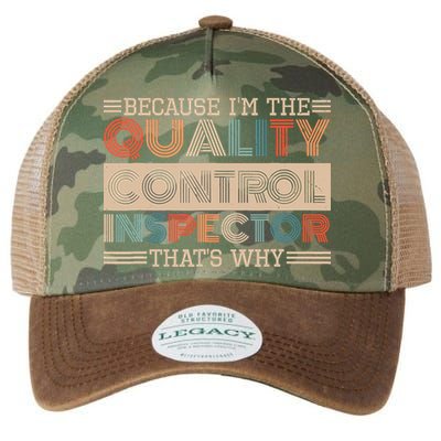 Retro Quality Control Design For Quality Control Inspectors Legacy Tie Dye Trucker Hat