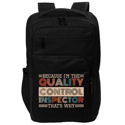 Retro Quality Control Design For Quality Control Inspectors Impact Tech Backpack