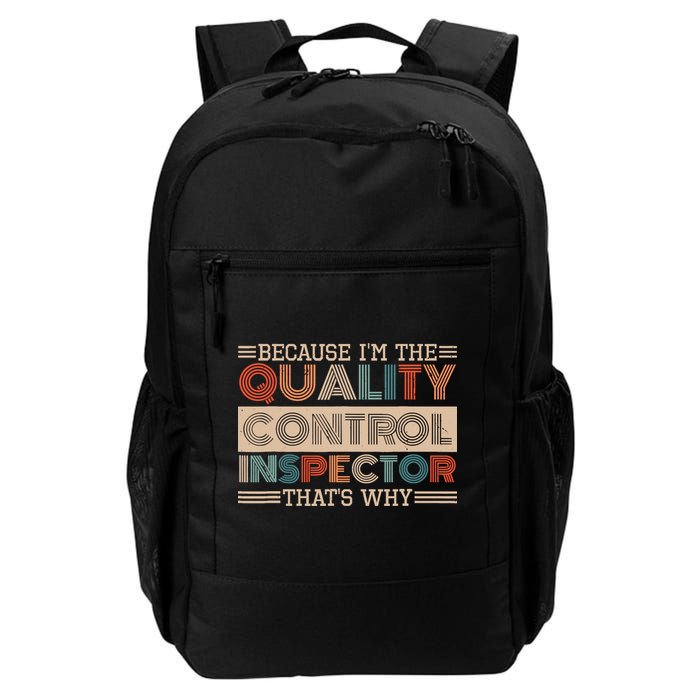 Retro Quality Control Design For Quality Control Inspectors Backpack