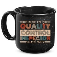 Retro Quality Control Design For Quality Control Inspectors 15oz Campfire Ceramic Mug
